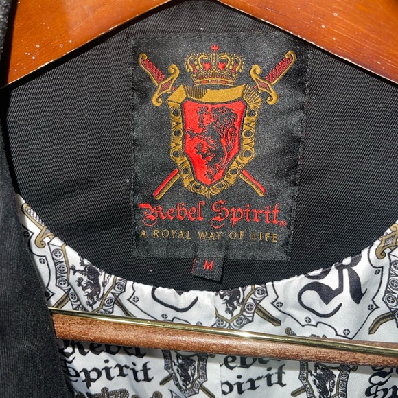 Rebel Spirit - A Royal Way of Life | Black Designer Suit Jacket - Picture 4 of 10